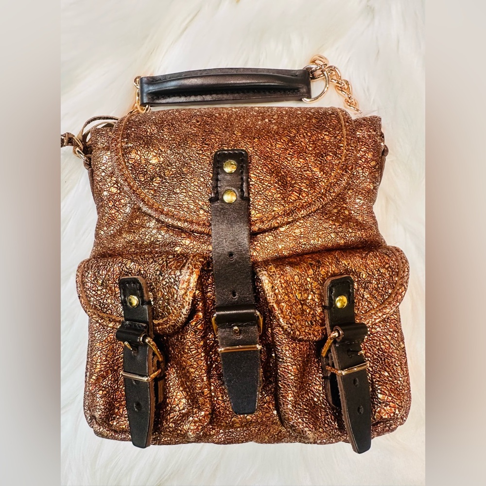 Balenciaga Copper Mini Bag W Rose Good Hardware Satchel Pockets - Picture 5 of 9